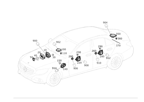 Speaker for 2016 Mercedes-Benz C350e #0