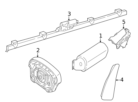 Air Bag Components for 2014 Mercedes-Benz G550 #0