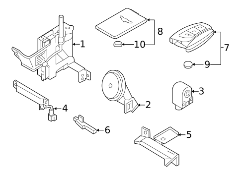 Anti-Theft Components for 2018 Genesis G80 #0