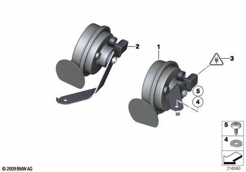 Horn for 2014 BMW 750iX #0