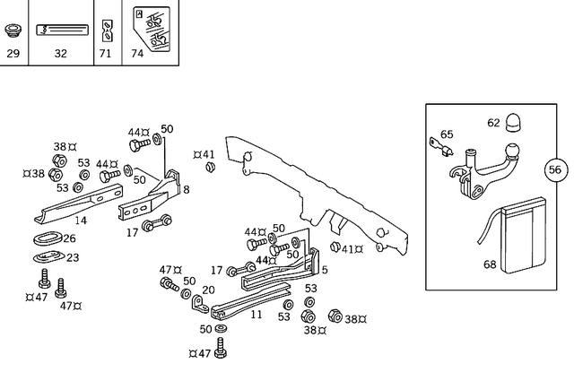 1245843917 - Trailer Coupling: Information Label for Mercedes-Benz Image image