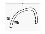 750860E010 - Body: Wheel Opening Molding for Toyota Image image