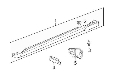Exterior Trim - Pillars for 2004 Acura RSX #0