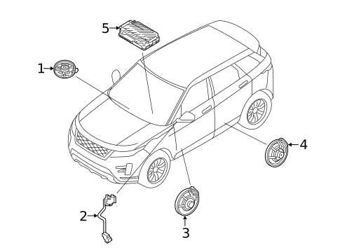Sound System for 2022 Land Rover Range Rover Evoque #3