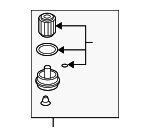 L32114300A9U - Engine: Oil Filter for Mazda: 3, 5, 6, CX-7 Image