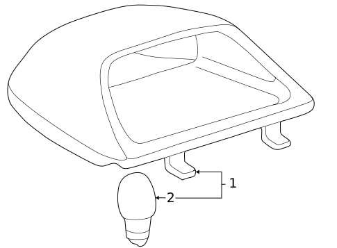 High Mounted Stop Lamp for 2002 Toyota Echo #0