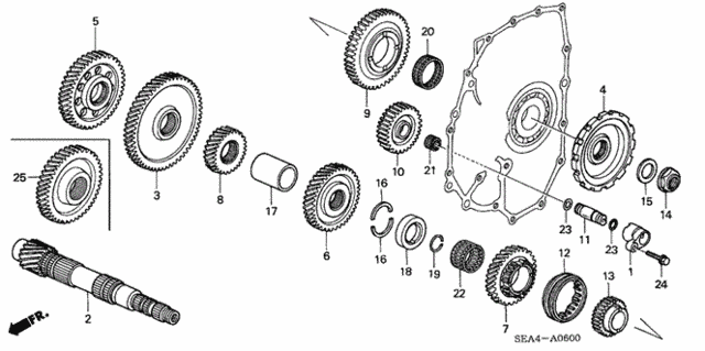 AT Countershaft for 2004 Acura TSX #0