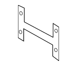 31391625 - Body: License Bracket for Volvo: C30, C70, S60, S60 Cross Country, S80, S90, V50, V60, V60 Cross Country, V70, V90, V90 Cross Country, XC60, XC70 Image