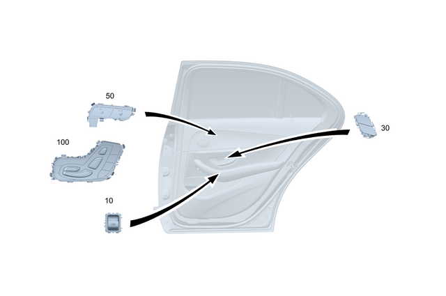 1679057801 - Electrical System: Switch Block for Mercedes-Benz: GLE350, GLE580, GLS450, GLS580, GLS63 AMG, Maybach GLS600 Image image