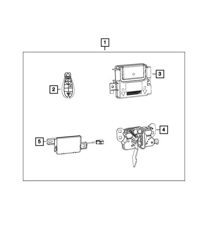 68234886AD - Mopar Accessories - Component Parts: Hub Receiver for Mopar Image image