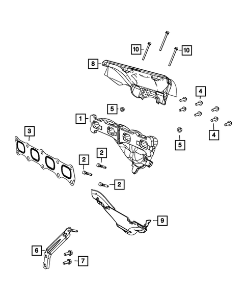 Manifolds and Vacuum Fittings for 2015 Jeep Compass #0