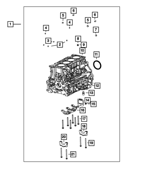 Cylinder Block for 2017 Dodge Journey #0
