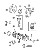 4471933 - Engine 2.0L Four Cylinder: Drive Plate Backing Plate for Mopar Image