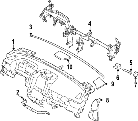 Instrument Panel for 2025 Subaru Crosstrek #0