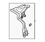 17229845906 - Cooling System: Oil Cooler Line for BMW Image