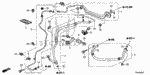 80361TS9A00 - Body/Air Conditioning: STAY, AIR CONDITIONER PIPE for Honda Image