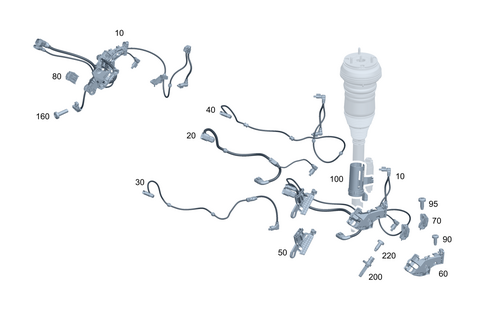 Rear Axle Wiring for 1991 Mercedes-Benz 350SD #0