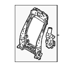 7101460A10 - : Seat Back Frame for Lexus: GX550 Image