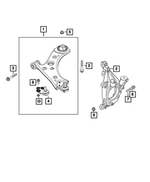 68318011AG - : Lower Control Arm, Left for Mopar Image