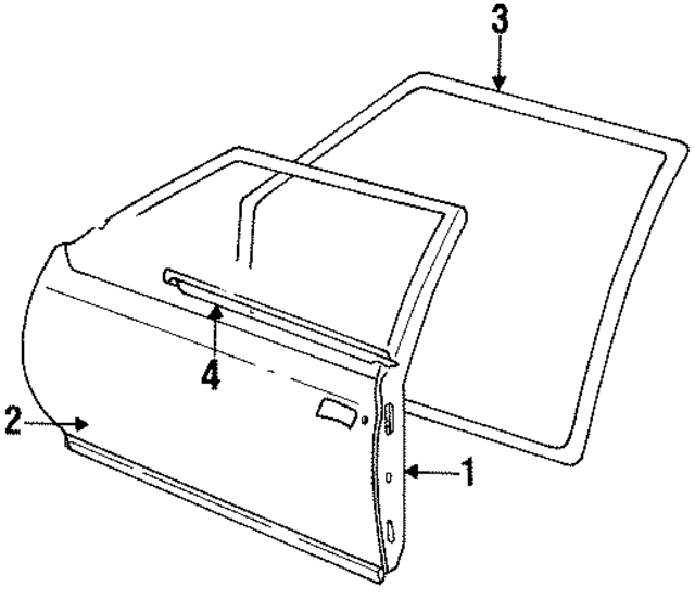 10281488 - : Door Weather-Strip for GM Image