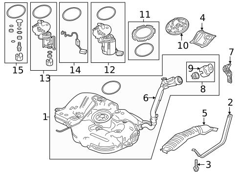 Fuel System Components for 2022 Honda Civic #0