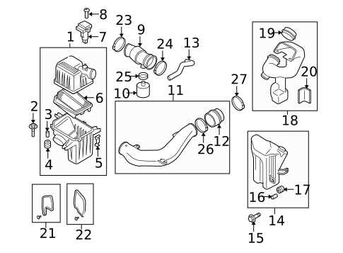 Air Intake for 2006 Suzuki Grand Vitara #0