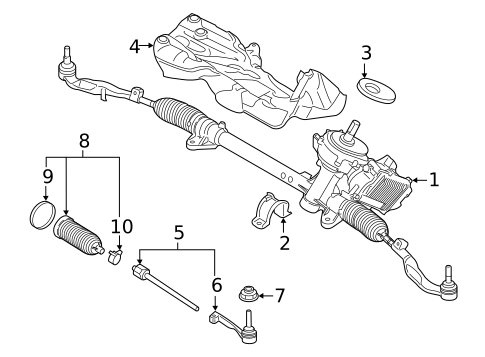 Steering, Gear & Related Components for 2019 BMW X1 #0