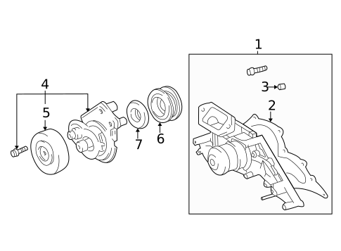 Belts & Pulleys for 2005 Toyota Tundra #0