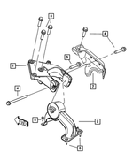 6501742 - 2.8L Turbo Diesel; Engine: Hex Head Bolt And Washer, Mounting for Mopar Image