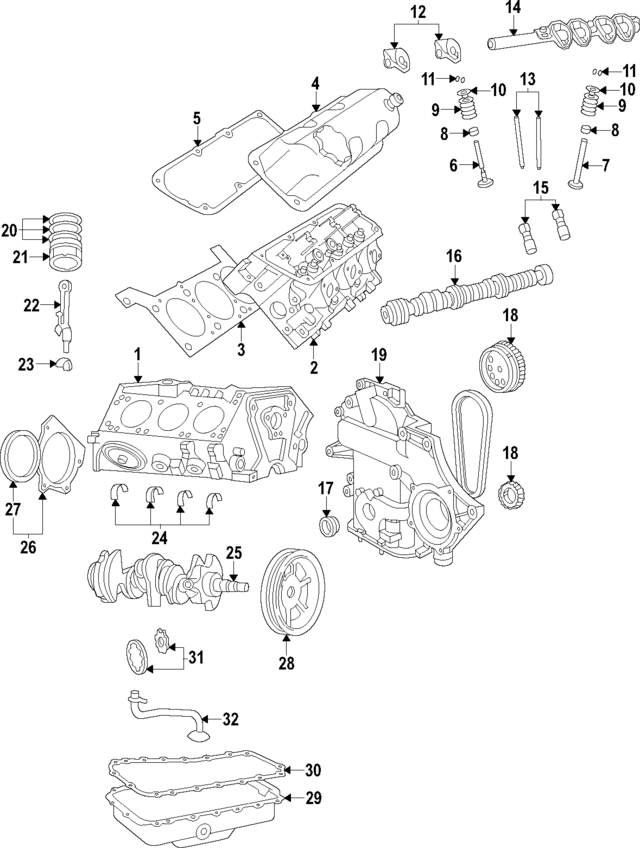 RL036633AA - Engine: Short Block for Mopar Image