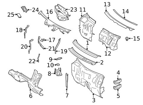 Cowl for 2007 Mercedes-Benz S600 #0