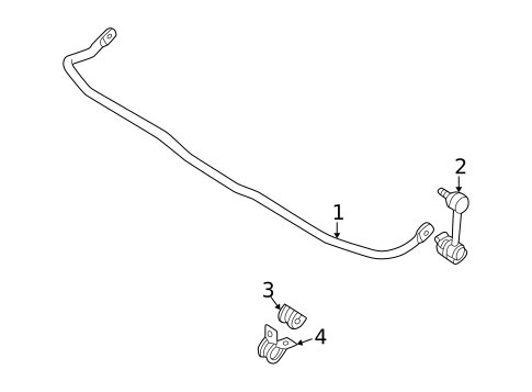 Stabilizer Bar & Components for 1999 Mazda 626 #1