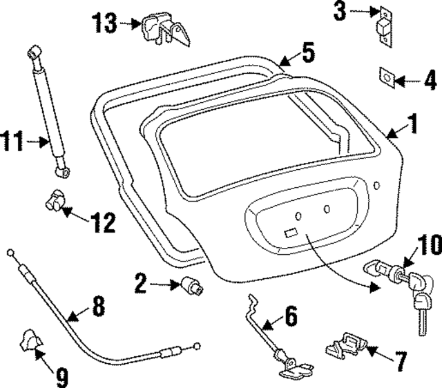 8173829200 - : Lift Gate Guide for Hyundai Image