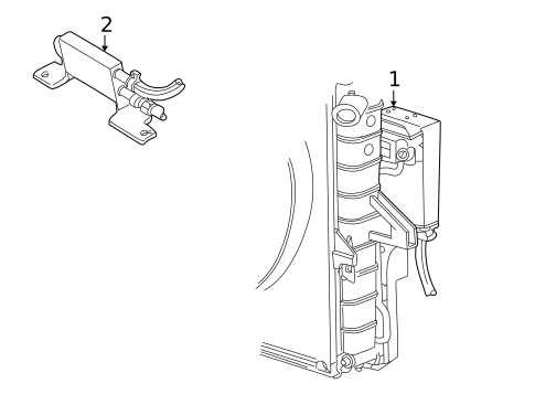 Power Steering Oil Cooler for 2002 Ford Explorer Sport #0
