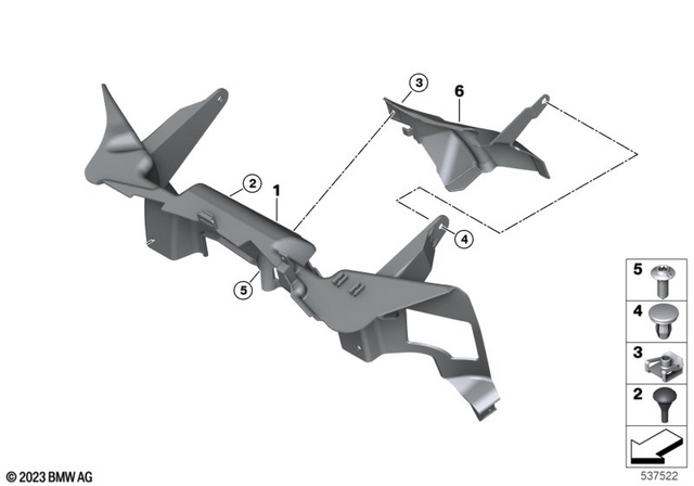 46635A836C4 - Frame and Mounting Parts: Air-Discharge Duct -  for BMW-Motorrad Image