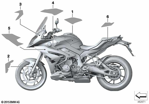 Stickers, Labels, Adhesive Film Strips for 2014 BMW-Motorrad S 1000 XR #0