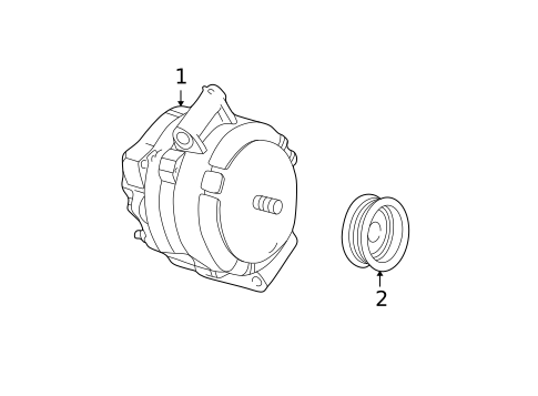 Alternator/Generator & Related Components for 2005 Ford Escape #0