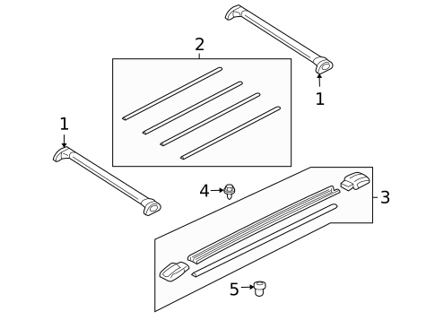 Luggage Carrier for 2005 Ford Escape #0