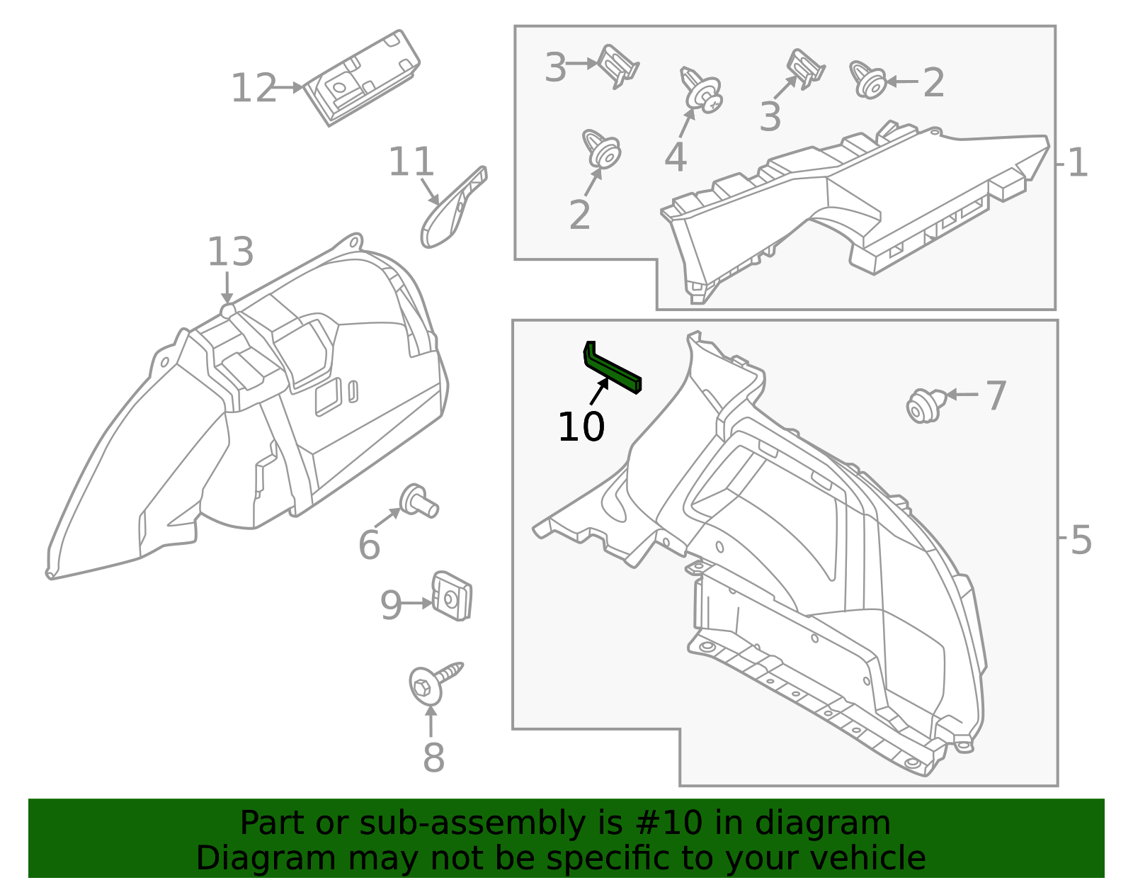 2023-2025 Nissan ARIYA Seat Belt Guide 88890-5SK0B | TascaParts.com