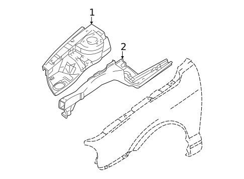Structural Components & Rails for 2007 Hyundai Tiburon #0
