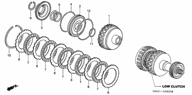 AT Clutch (Low) for 2003 Honda CR-V #0