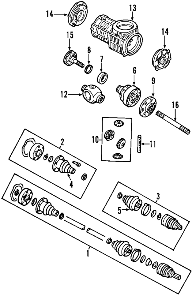 2D525121B - Universals &amp; Rear Axle: Case for Audi Image