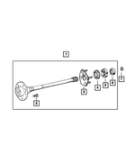 52098680 - Rear Axle: Wheel Stud, Mounting for Mopar Image