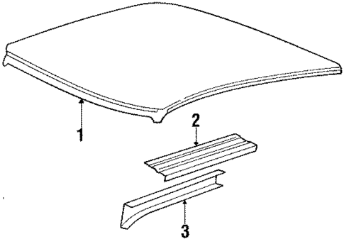 Roof & Components for 1990 Buick Reatta #0