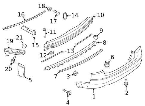 Bumper & Components - Rear for 2005 Audi S4 #0