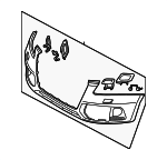 8R0807105HGRU - : Bumper Cover for Audi Image