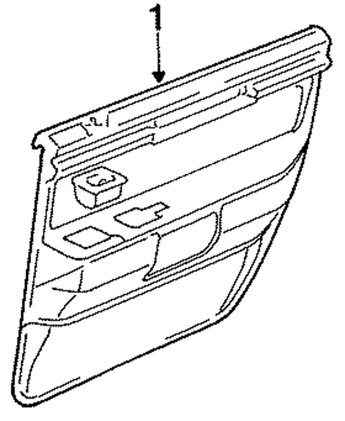 Interior Trim - Rear Door for 1986 Lincoln Town Car #0
