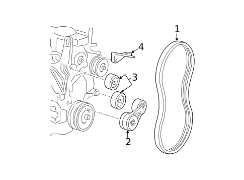 Belts & Pulleys for 2000 Pontiac Grand Am #0