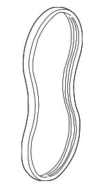 12588408 - Cooling System: Serpentine Belt for Buick: Rendezvous | Chevrolet: Malibu, Venture | Oldsmobile: Alero, Cutlass, Cutlass Supreme, Silhouette | Pontiac: Aztek, Grand Am, Montana Image