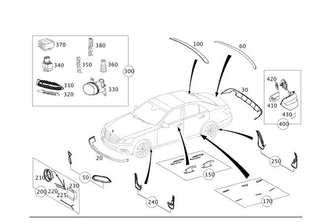 2129061658 - Exterior Detachable Parts: Rear Lamp for Mercedes-Benz: E250, E350, E400, E550, E63 AMG Image